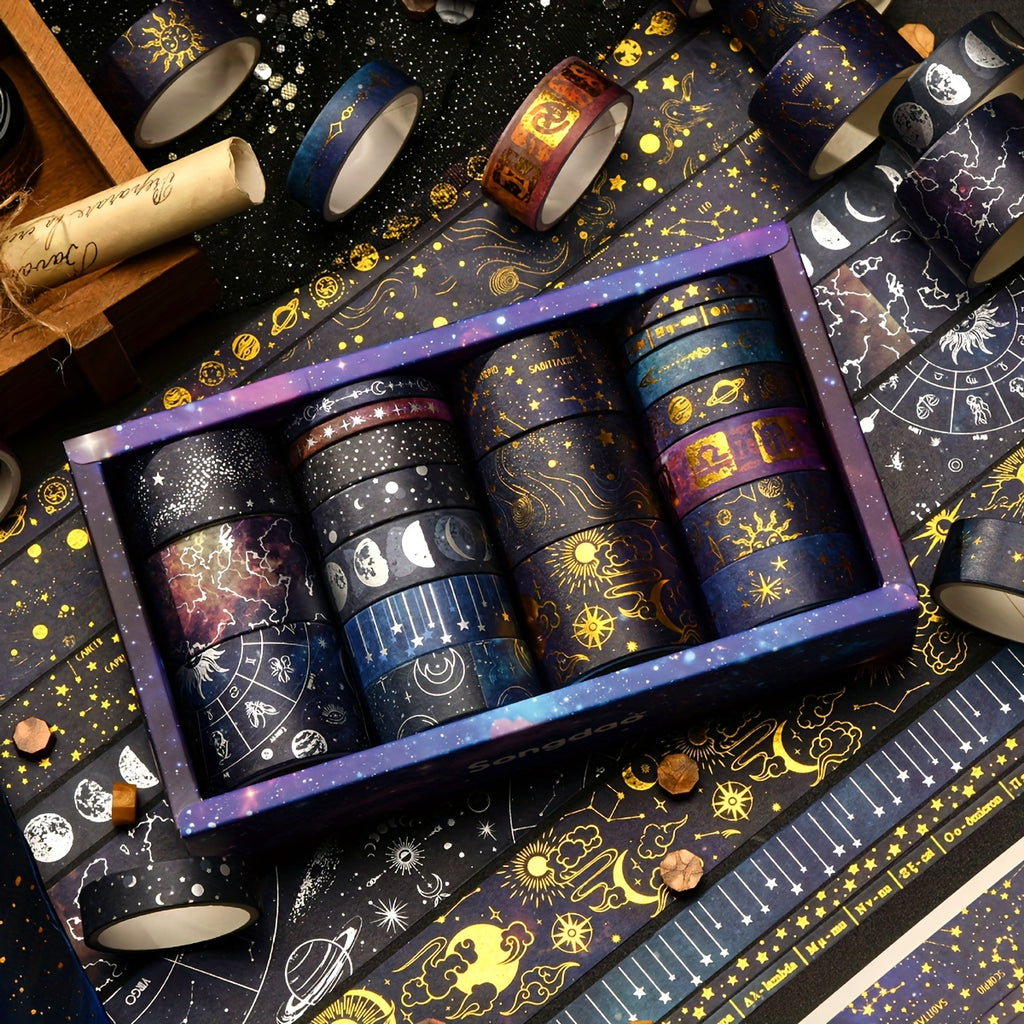 Celestial Galaxies Washi Tape - 20 Rolls