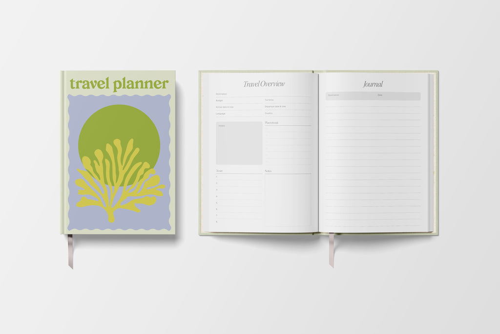 The Travel Planner - Green Coral (A5)