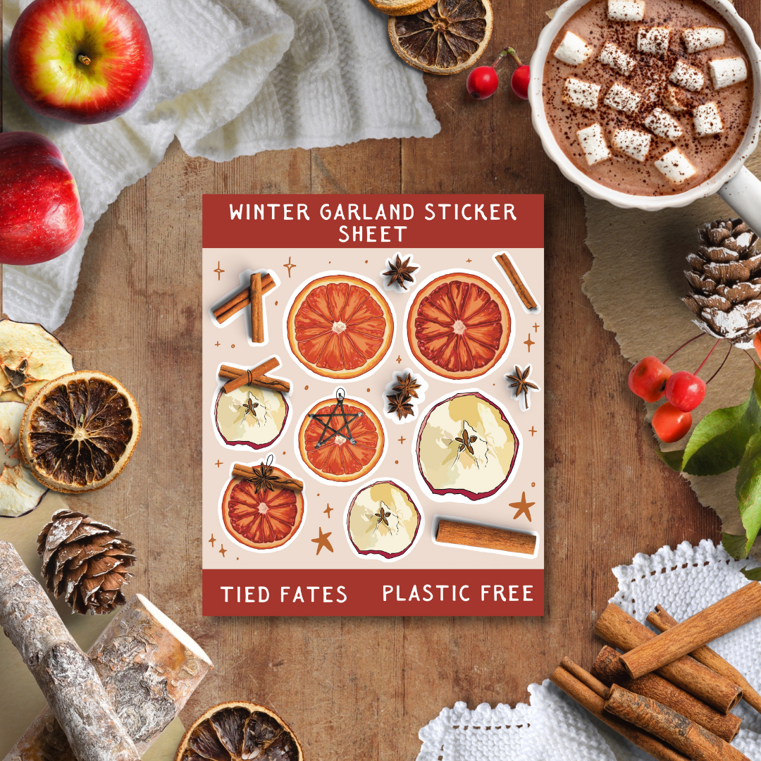 Winter Garland Sticker Set