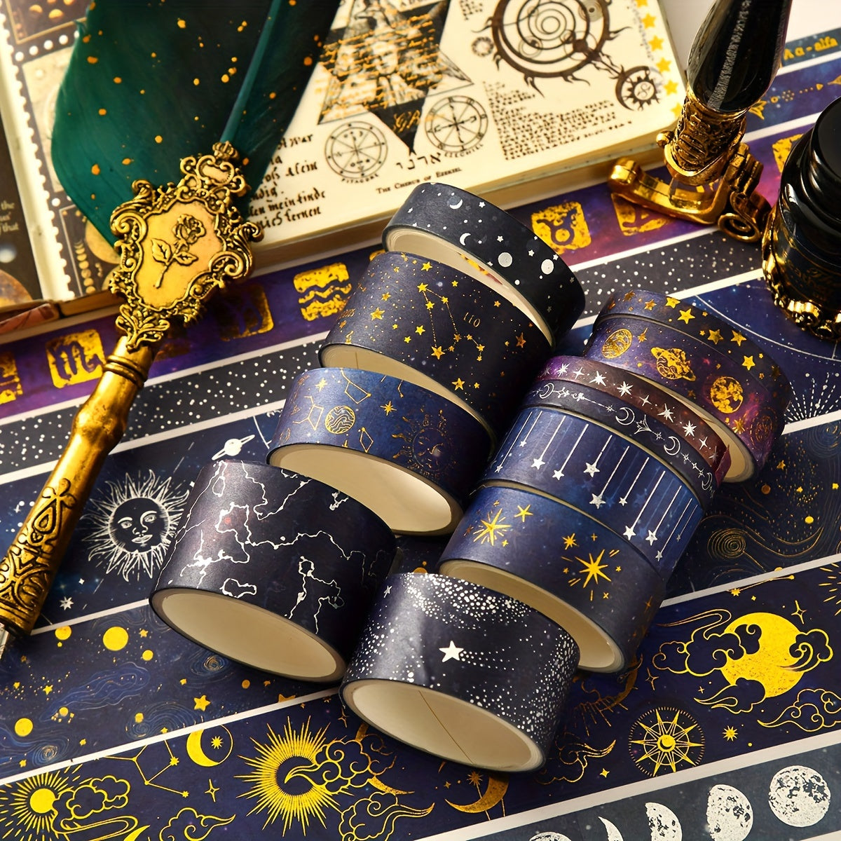 Celestial Galaxies Washi Tape - 20 Rolls