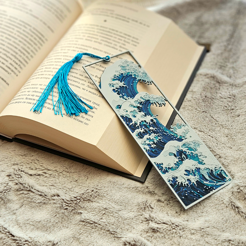 The Great Wave Bookmark - 3D Printed