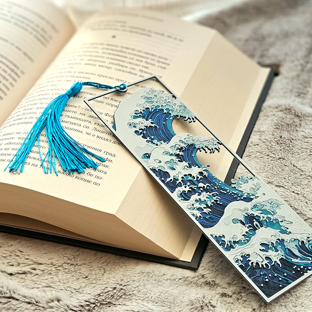 The Great Wave Bookmark - 3D Printed