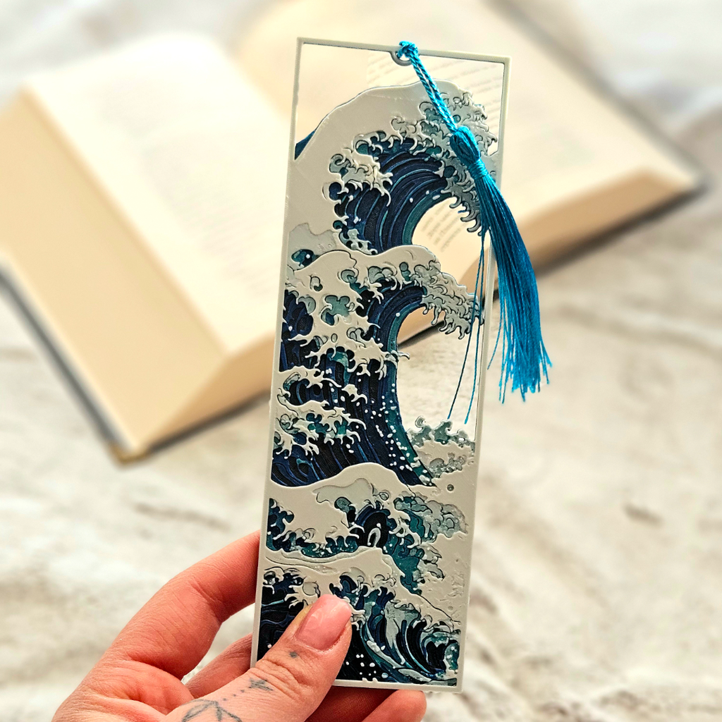 The Great Wave Bookmark - 3D Printed