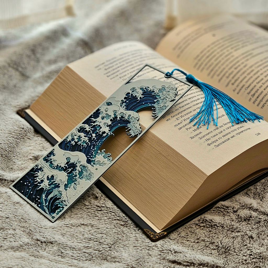 The Great Wave Bookmark - 3D Printed