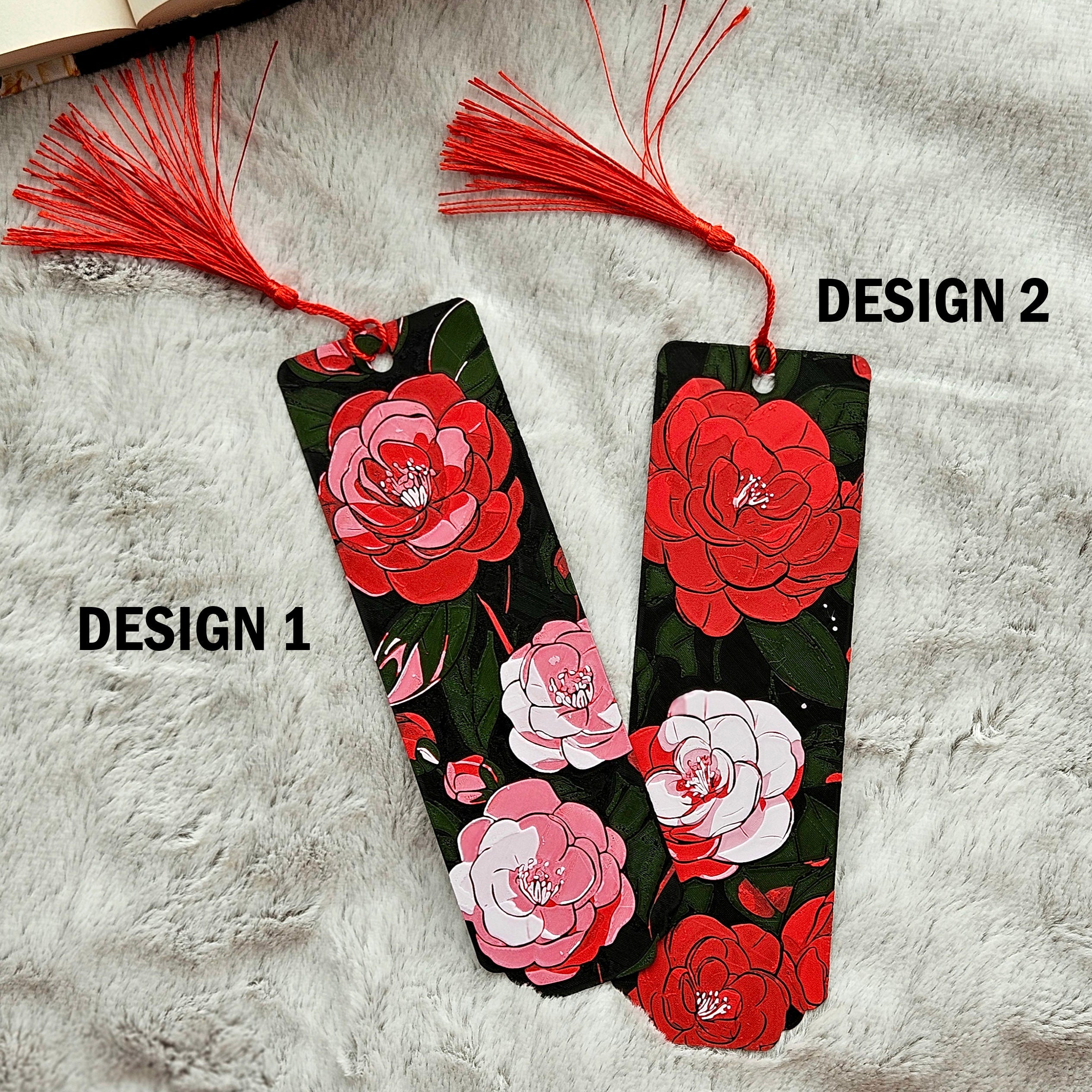 Blooming Camellias Bookmark - 3D Printed