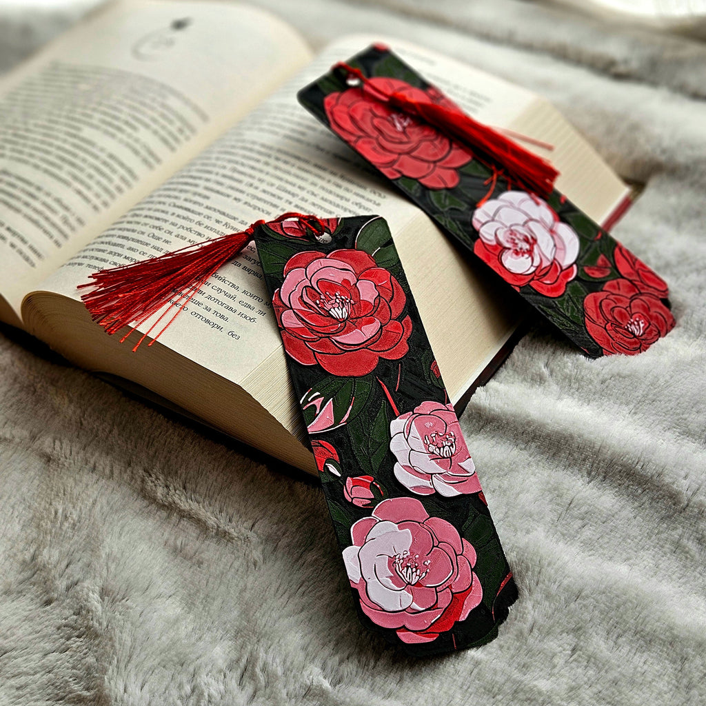 Blooming Camellias Bookmark - 3D Printed