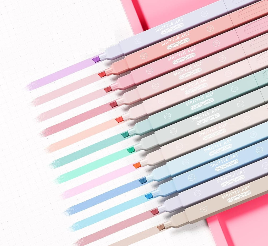 Shuttle Art Pastel Highlighters - 12 Pack