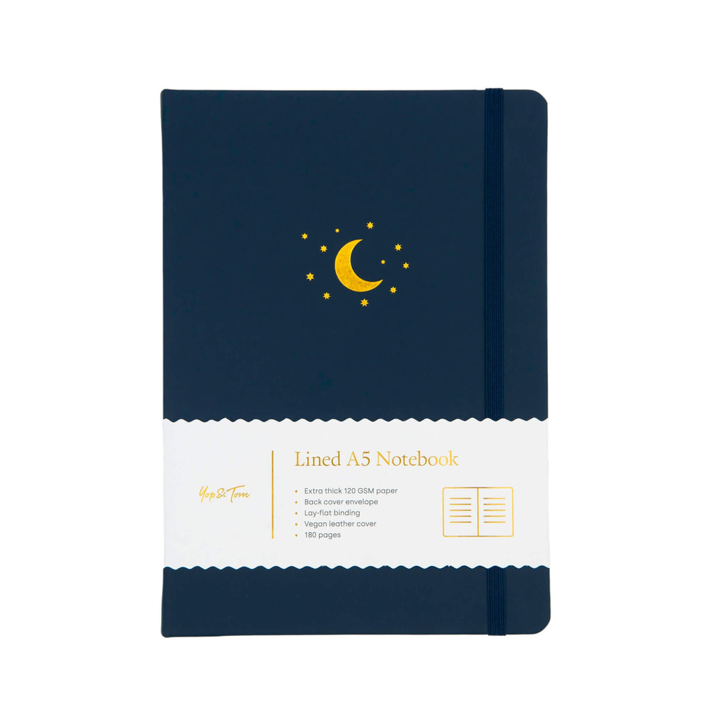 Moon and Stars Lined Journal (A5)