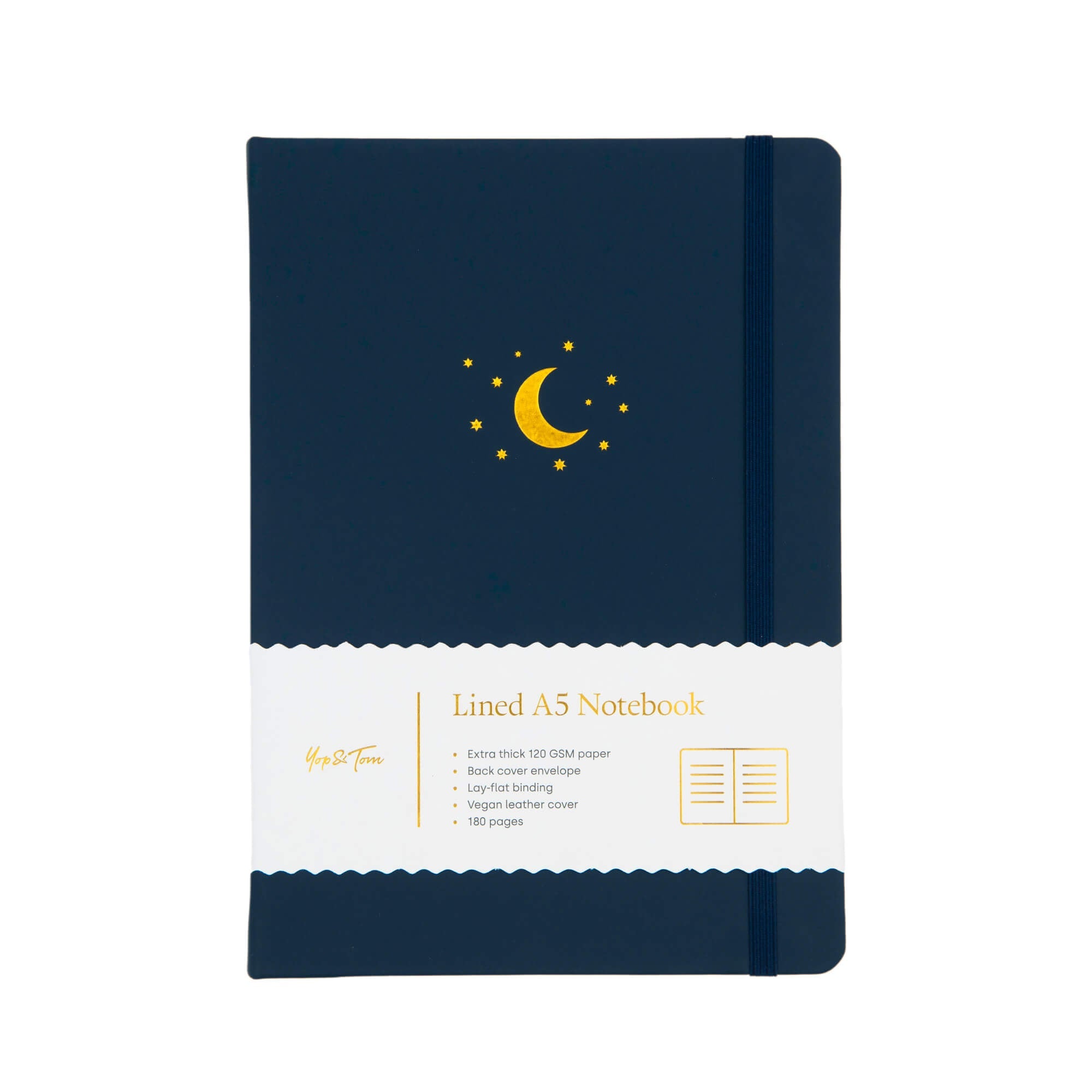 Moon and Stars Lined Journal (A5)