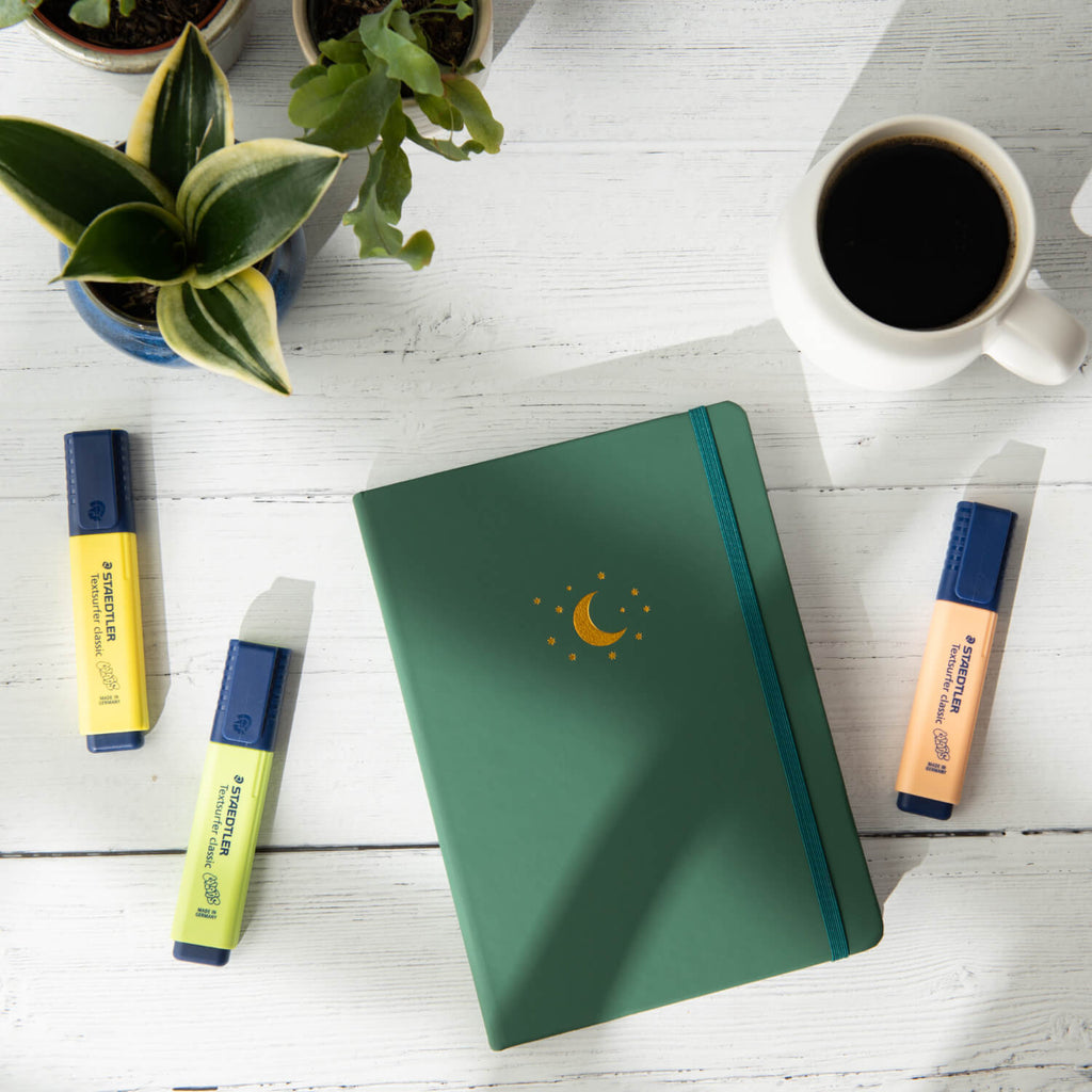 Moon and Stars Lined Journal (A5)