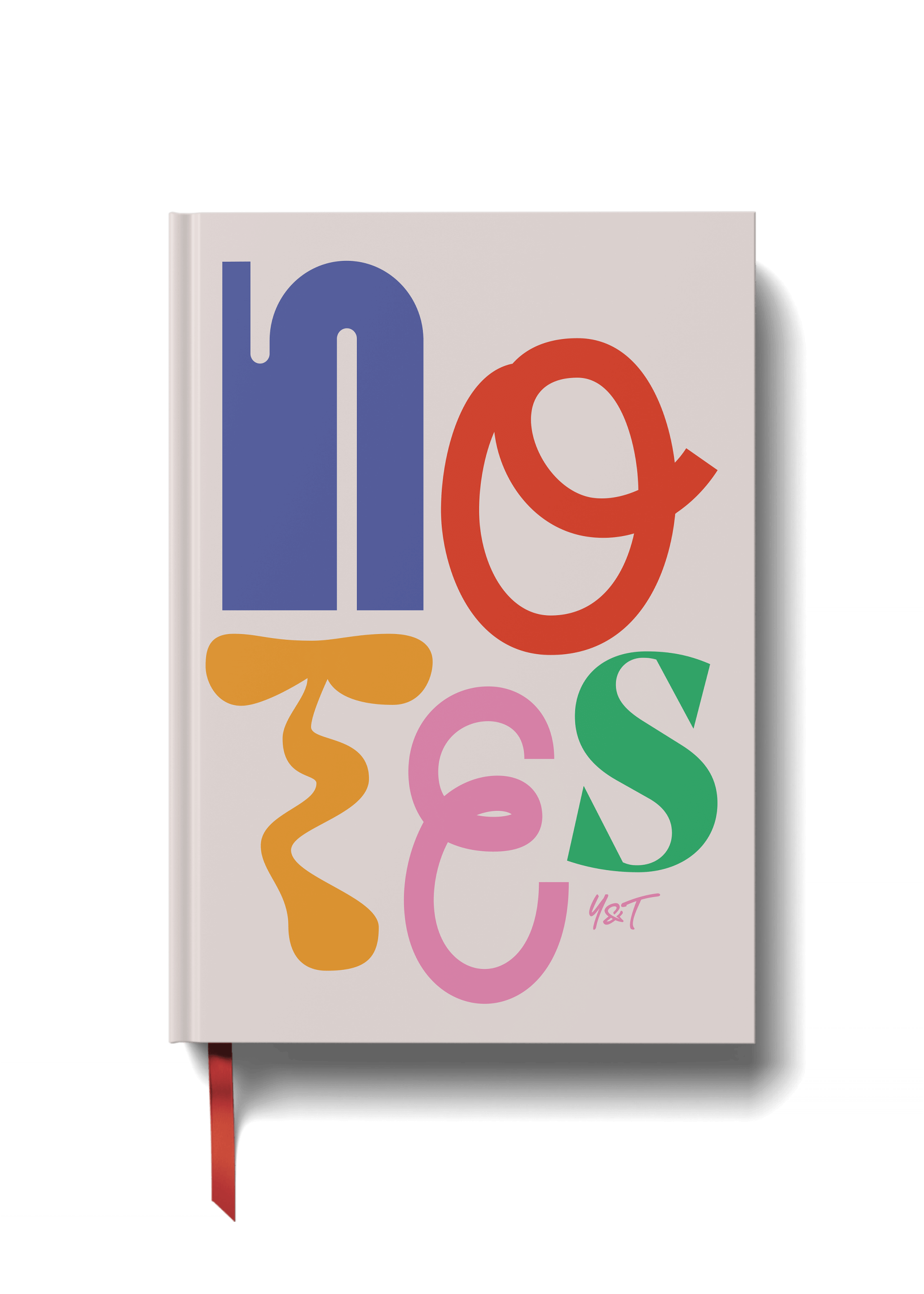 Abstract Lined Notebook - Notes in Color (A5)