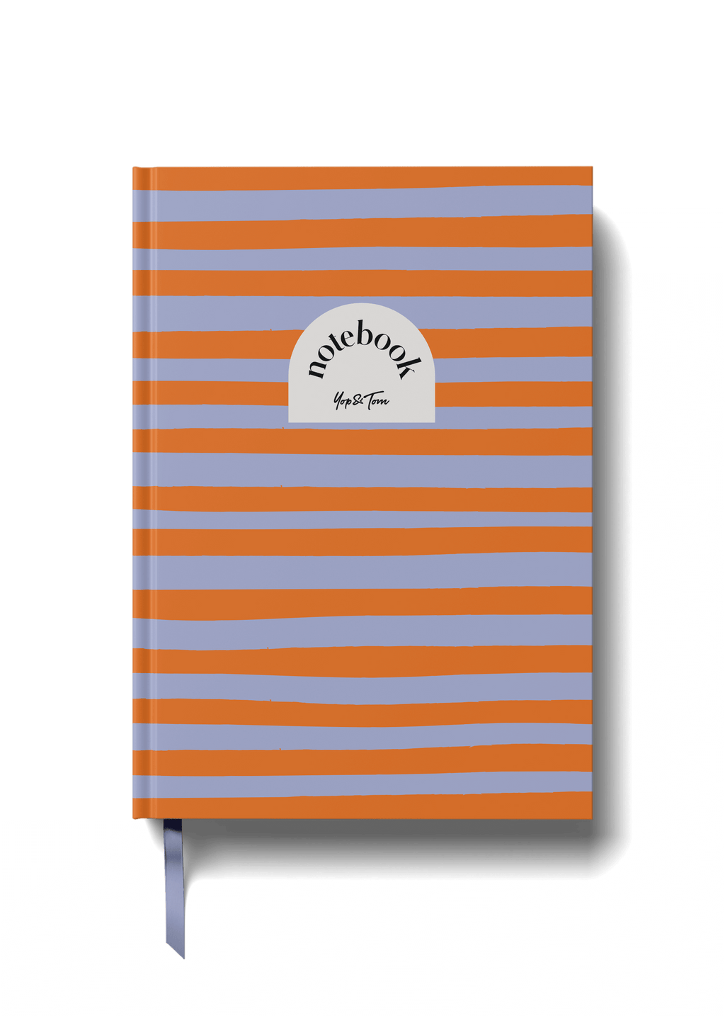 Abstract Lined Notebook - Orange Stripes (A5)