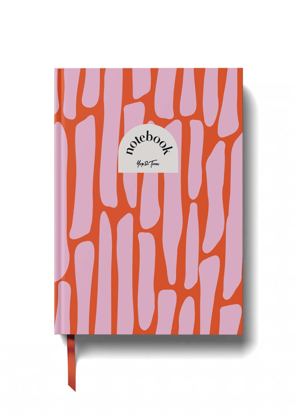 Abstract Lined Notebook - Pink (A5)
