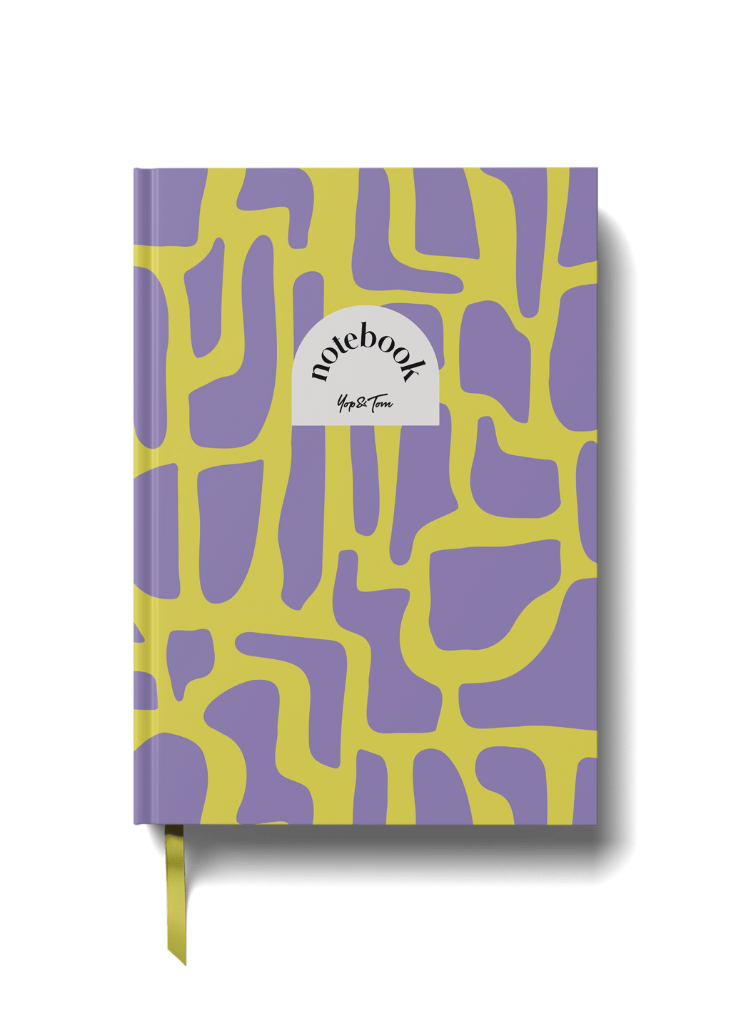 Abstract Lined Notebook - Purple (A5)