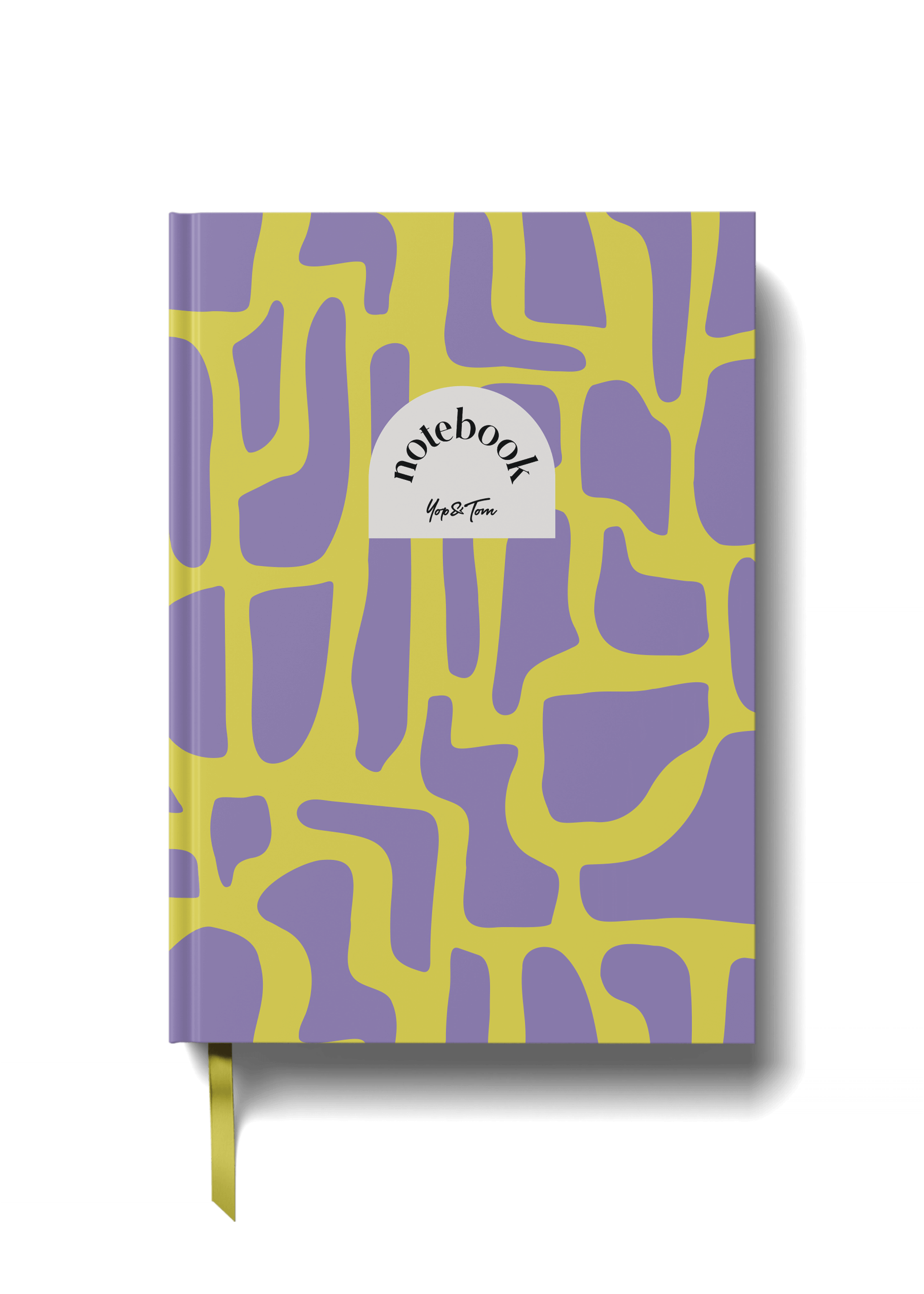 Abstract Lined Notebook - Purple (A5)