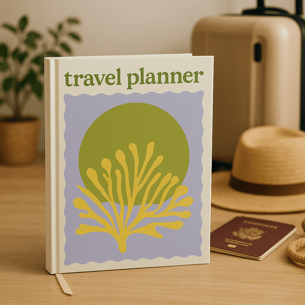 The Travel Planner - Green Coral (A5)