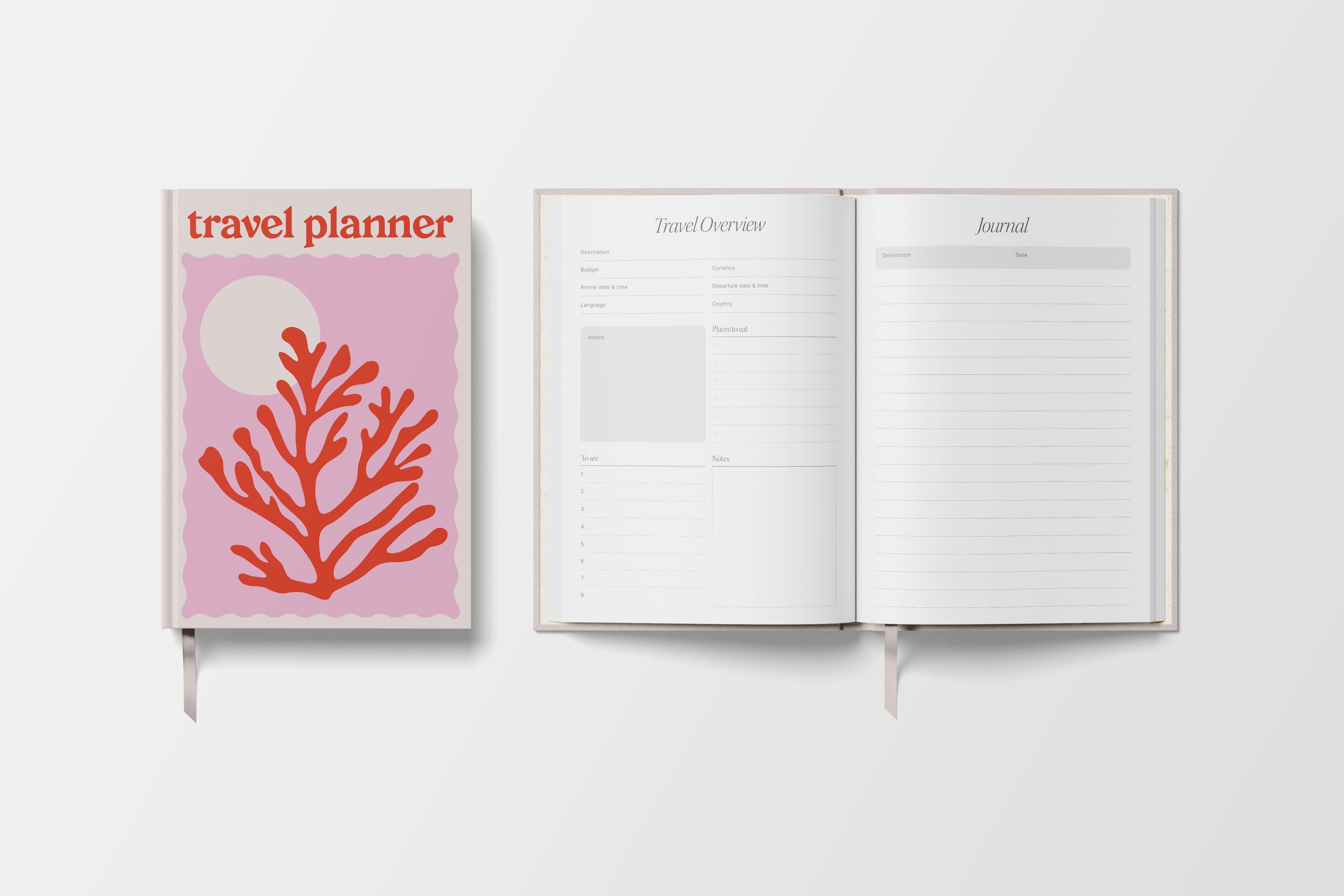 The Travel Planner - Red Coral (A5)