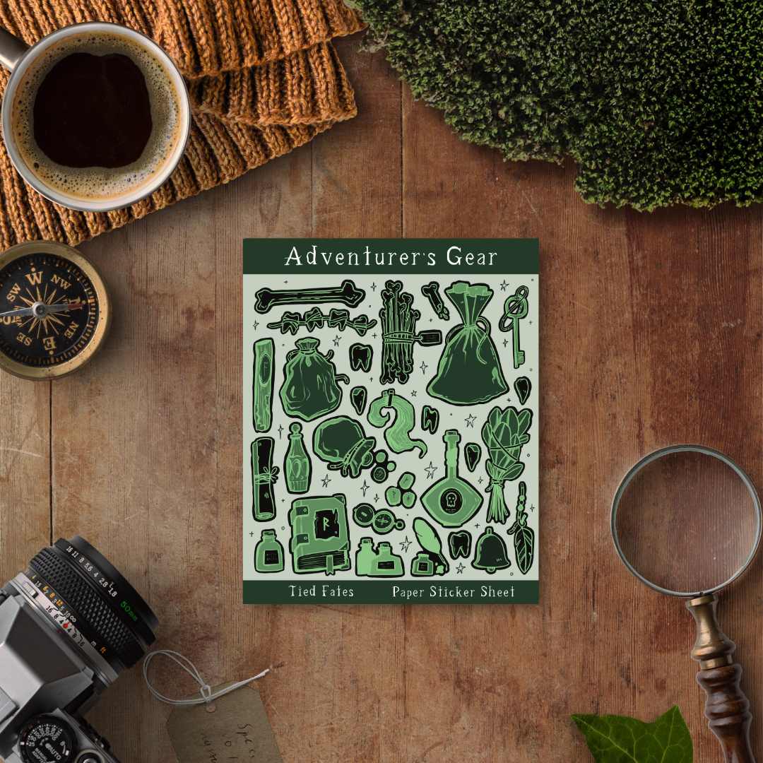 Adventurer's Gear Sticker Set