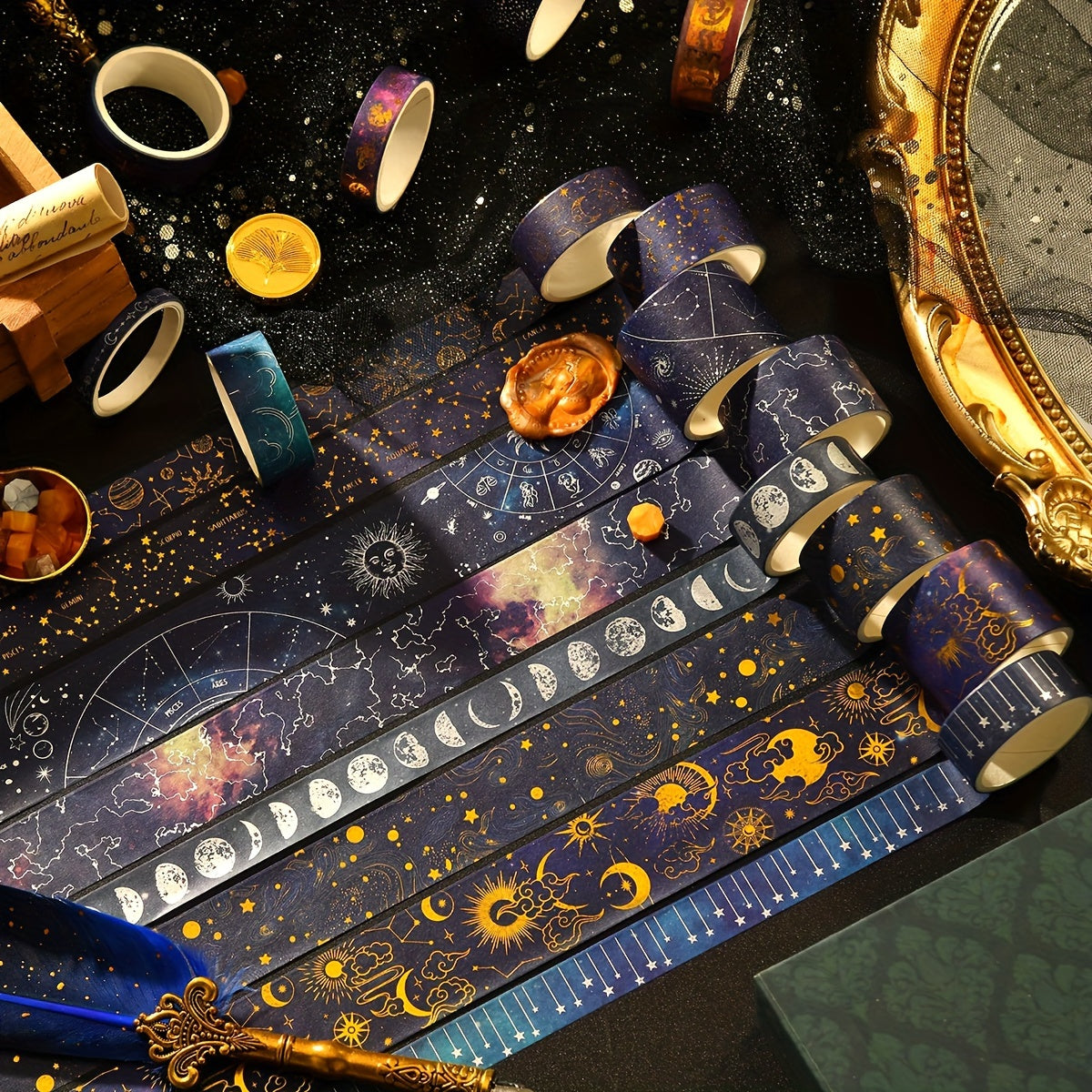 Celestial Galaxies Washi Tape - 20 Rolls